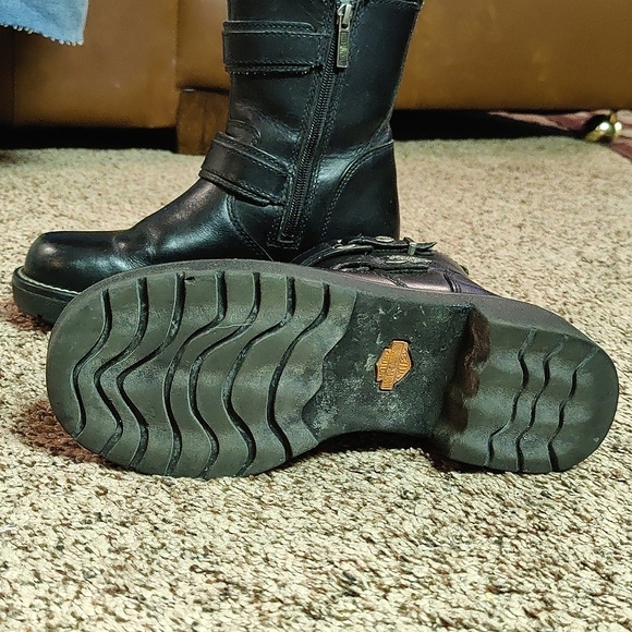Harley Davidson biker boots with buckles - Picture 4 of 6